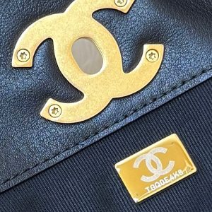 CC 25A Hobo Bag 36cm in Black Calfskin