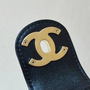 CC 25P Hippie Hobo Bag in Black Lambskin