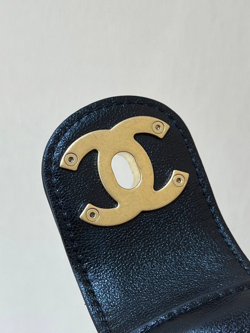 CC 25P Hippie Hobo Bag in Black Lambskin