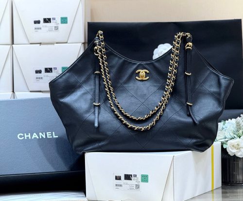 13402205066143800 CC 25S Tote Bag in Black Calfskin