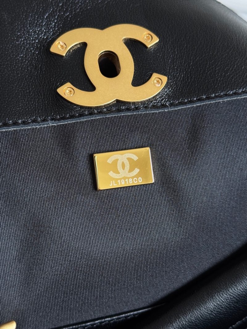 CC 25A Small Tote 36cm Chocolate Brown Suede Black Calfskin