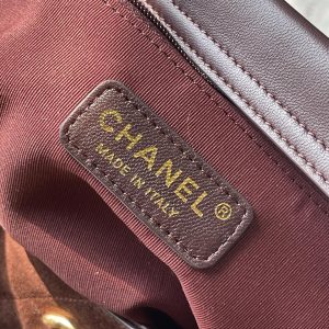 13405405632986718 CC 25A Tote Bag 33cm Dark Brown Suede