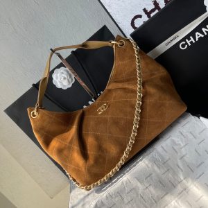 CC 25A Tote Bag 33cm Brown Suede