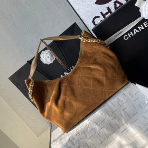 CC 25A Tote Bag 33cm Brown Suede