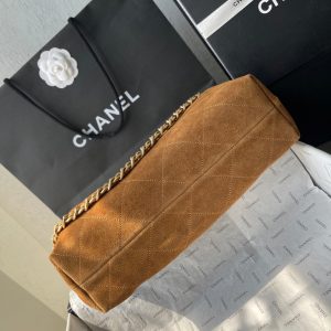 CC 25A Tote Bag 33cm Brown Suede