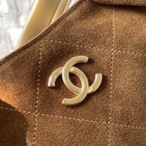 CC 25A Tote Bag 33cm Brown Suede