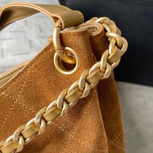 CC 25A Tote Bag 33cm Brown Suede