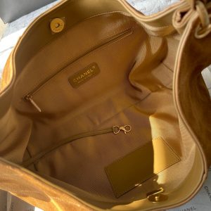 CC 25A Tote Bag 33cm Brown Suede