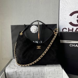 CC 25A Tote Bag 33cm Black Suede