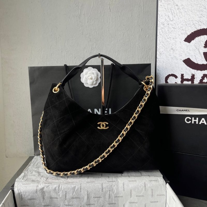 CC 25A Tote Bag 33cm Black Suede