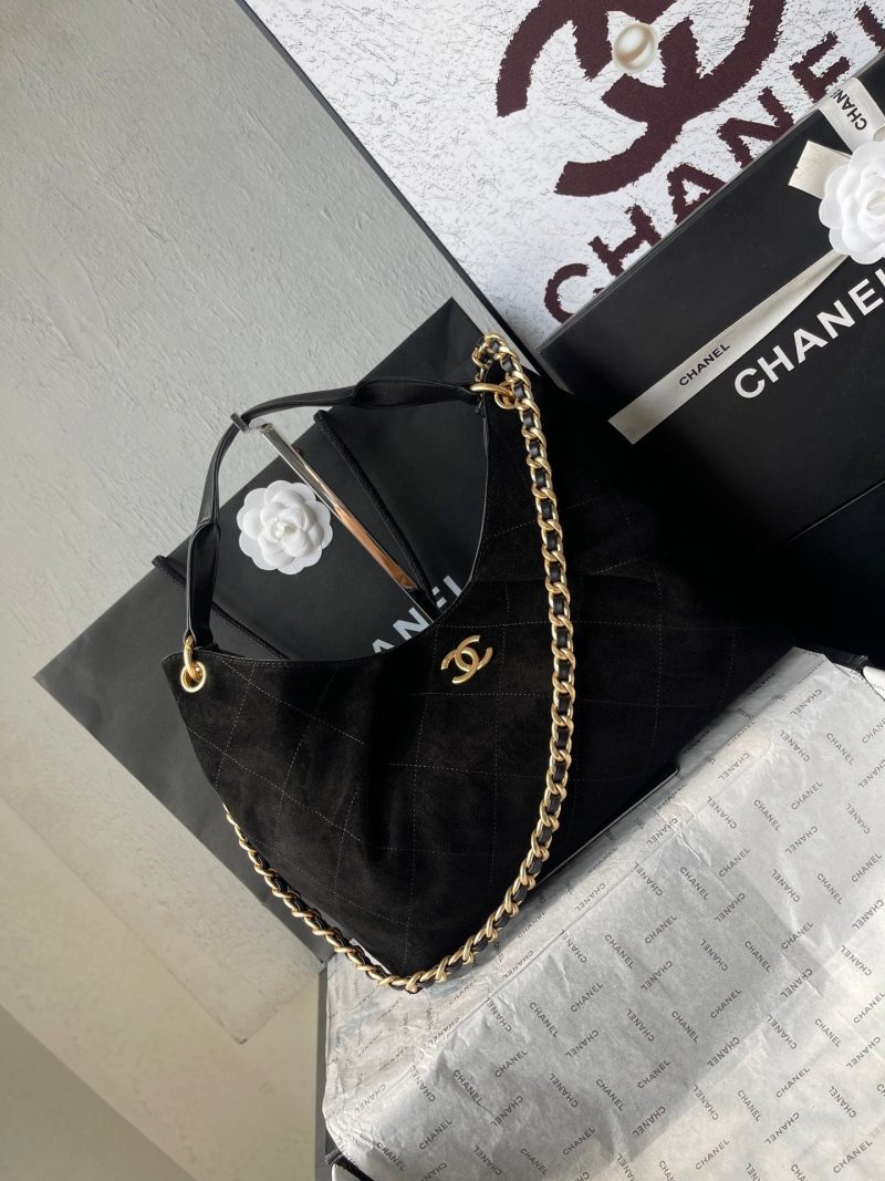 CC 25A Tote Bag 33cm Black Suede