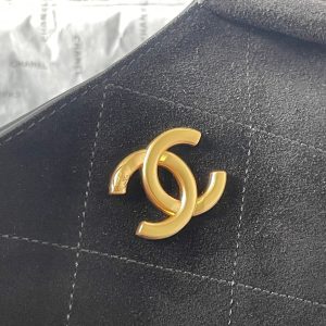 CC 25A Tote Bag 33cm Black Suede