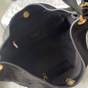 CC 25A Tote Bag 33cm Black Suede