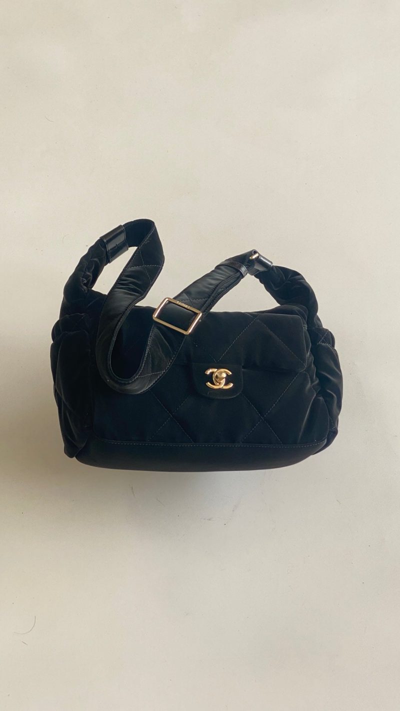 CC Bowling Large 32 Black in Velvet Nylon Bag