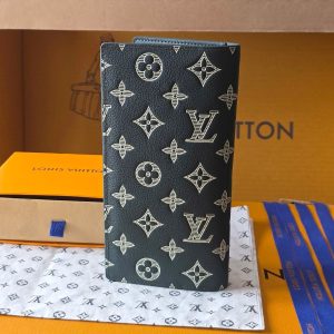 LV Brazza Wallet 19 Dark Grey Calfskin 274805