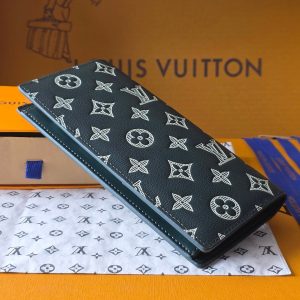 LV Brazza Wallet 19 Dark Grey Calfskin 274805