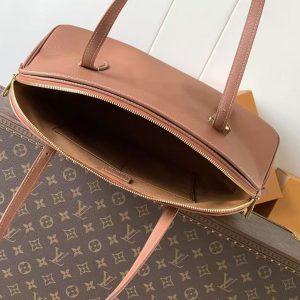 LV Low Key Duffle Tote Brown Calfskin