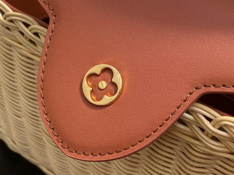 LV Capucines BB Top Handle Tan Cowhide & Rattan HW