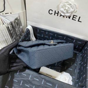 flap bag medium 25 dark blue caviar shw