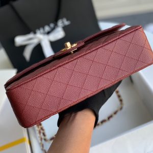 flap bag medium 25 wine caviar ghw