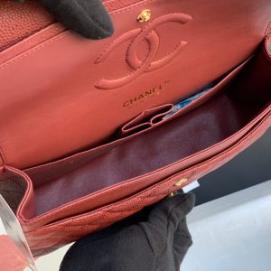 flap bag medium 25 wine caviar ghw