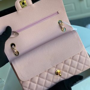 flap bag medium 25 pink caviar ghw