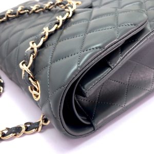 flap bag jumbo 30 dark grey lambskin gold hardware