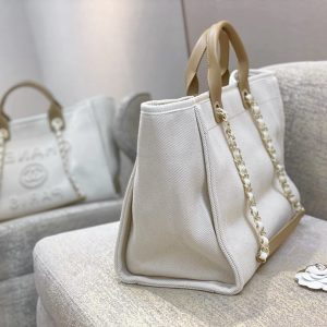 20210321_i1616259067_6241_3_jpg CC DEAUVILLE TOTE BAG WHITE CANVAS MOP LOGO