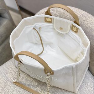 20210321_i1616259067_7007_8_jpg CC DEAUVILLE TOTE BAG WHITE CANVAS MOP LOGO