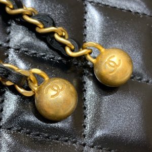 CC 21s Phone Bag Black Lambskin GHW