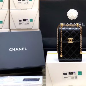 CC 21s Phone Bag Black Lambskin GHW