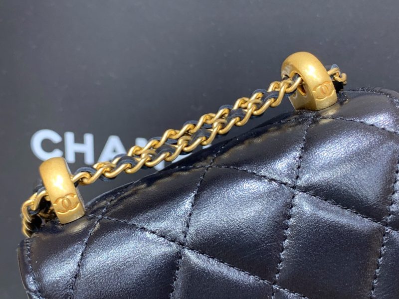 CC 21s Phone Bag Black Lambskin GHW