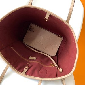 NEVERFULL MM 32 BEIGE MONOGRAM EMPREINTE LEATHER