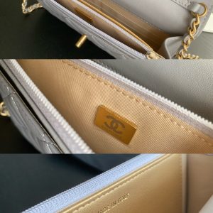 CLASSIC WOC 19CM WHITE LAMBSKIN GOLD HARDWARE