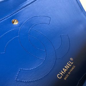 flap bag jumbo 30 blue lambskin gold hardware