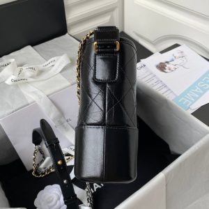 Chanel 2025 Gabrielle Black 25cm Calfskin 320991