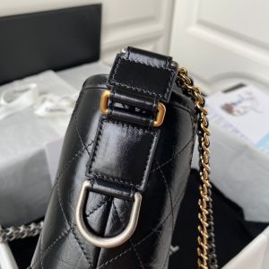 Chanel 2025 Gabrielle Black 25cm Calfskin 320991