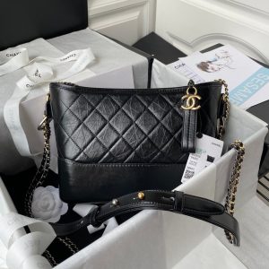 Chanel 2025 Gabrielle Black 25cm Calfskin 320991
