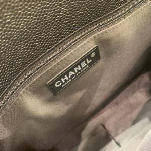 CC GRAND SHOPPING TOTE BAG 34CM BLACK CAVIAR SILVER HARDWARE