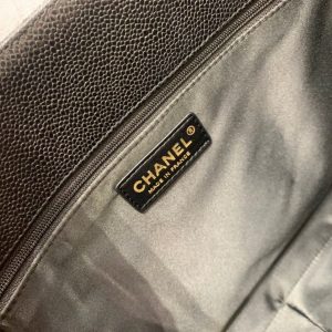 CC GRAND SHOPPING TOTE BAG 34CM BLACK CAVIAR GOLD HARDWARE