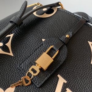 LV Petit Palais Bag Black White Cowhide 241141