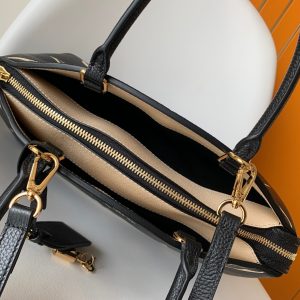 LV Petit Palais Bag Black White Cowhide 241141