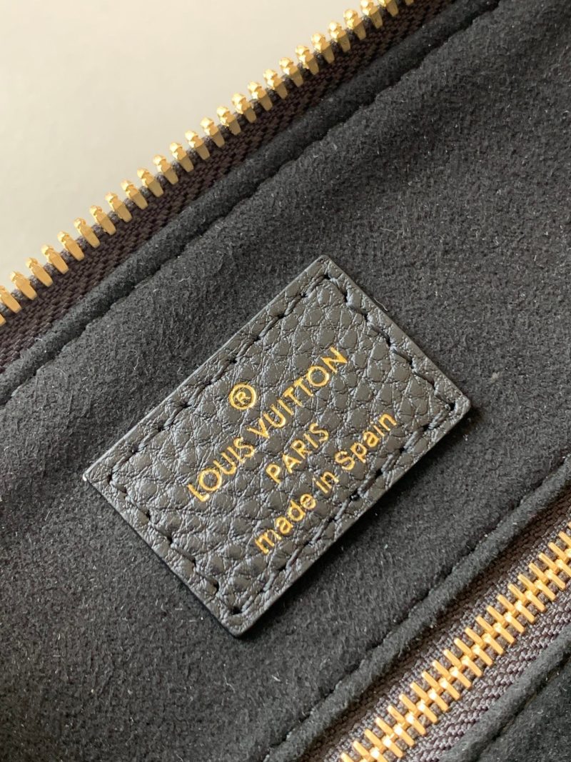 LV Petit Palais Bag Black White Cowhide 241141