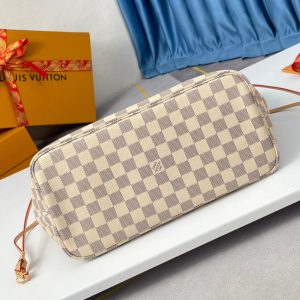 NEVERFULL MM 32 GREY CREAM DAMIER AZUR