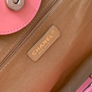 CC DEAUVILLE TOTE BAG 39CM ORANGE CALFSKIN MULTICOLOR LOGO