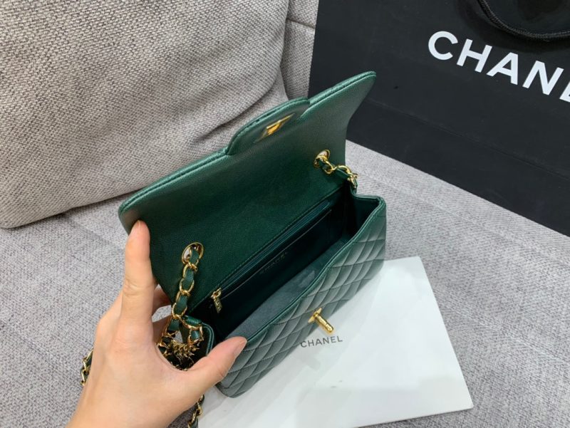 20220929_i1664442389_4755_6_jpg flap bag mini 20cm dark blue green caviar gold hardware