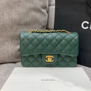 20220929_i1664442389_8927_1_jpg flap bag mini 20cm dark blue green caviar gold hardware
