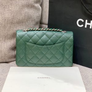 20220929_i1664442441_1534_7_jpg flap bag mini 20cm dark blue green caviar silver hardware