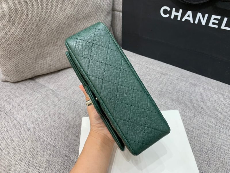 20220929_i1664442441_4490_4_jpg flap bag mini 20cm dark blue green caviar silver hardware