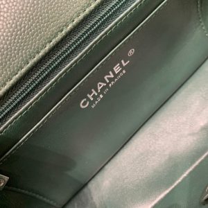 20220929_i1664442441_7877_6_jpg flap bag mini 20cm dark blue green caviar silver hardware